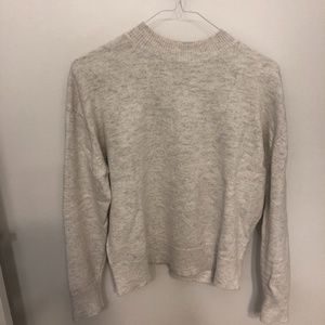 TWIK - LIGHT GREY MOCK NECK SWEATER